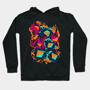 Grafitti Abstract paint colorful Hoodie